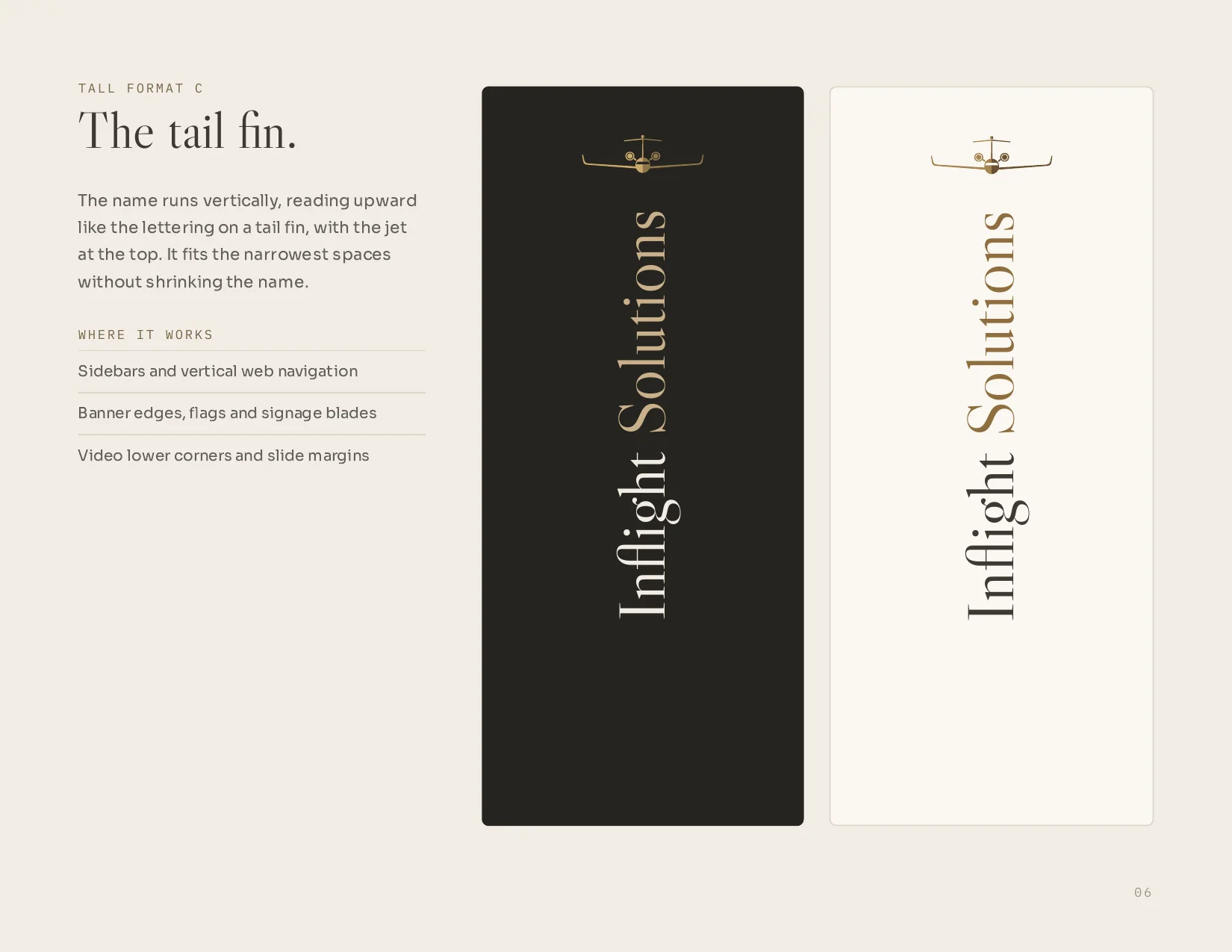 Page 6. Tall format C: the tail fin