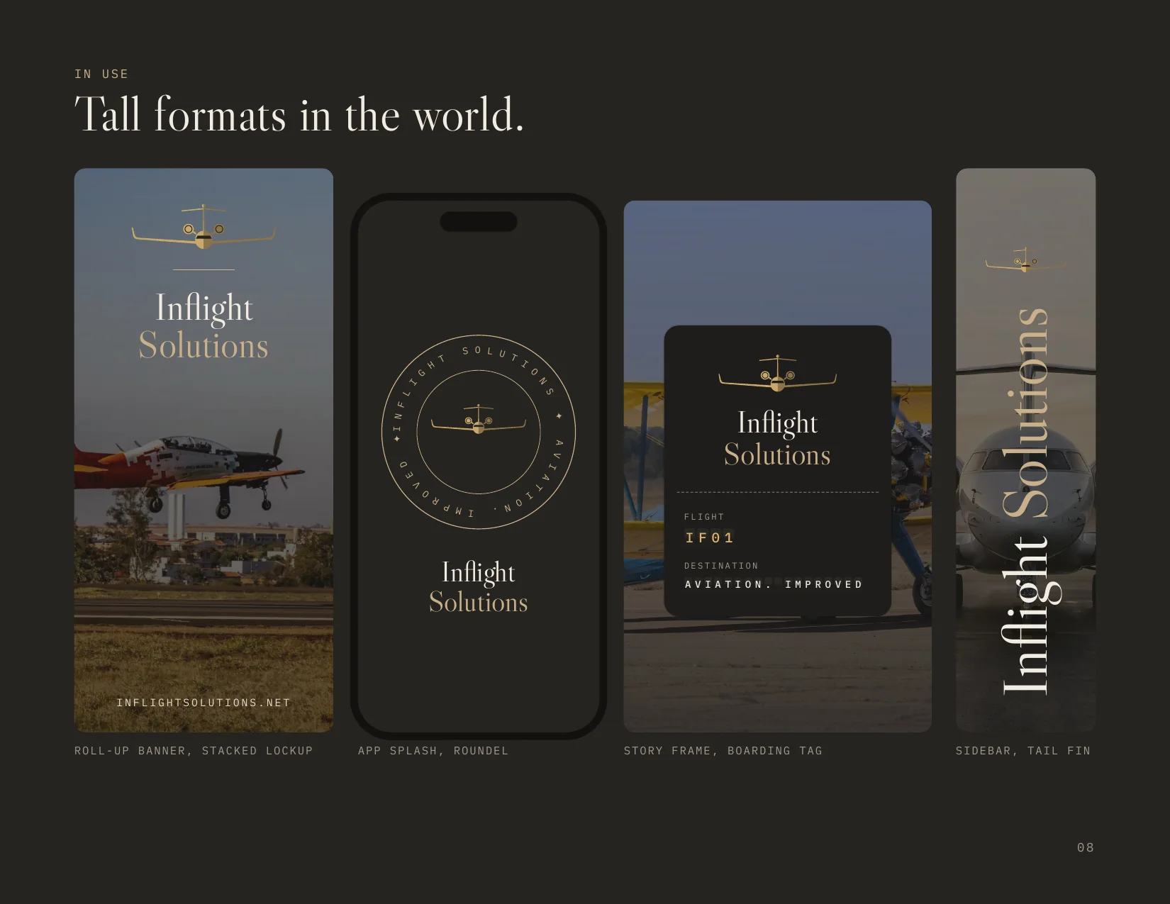 Page 8. In use: banner, app splash, story frame and sidebar